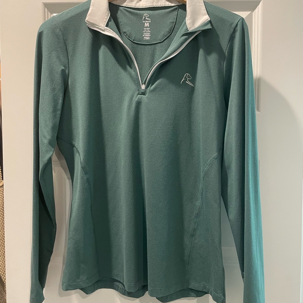 Rhoback Green Quarter-Zip Pullover
